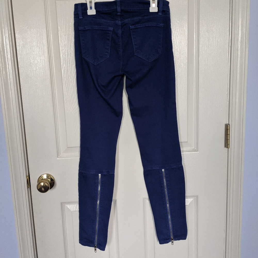 J Brand Royal Blue Low Rise Skinny Jeans y2k 2000s